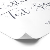 Rustic Earth Bloemen Tekst Bord Op Maat Poster (Hoek)