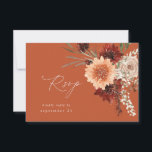 Rustic Earth & Champagne Bloemen w Maaltijd RSVP - Kaartje<br><div class="desc">Stuur een leuke en elegante,  moderne Rustic Earth & Champagne Florals met een maaltijdkaart met uw uitnodigingen voor bruiloften en feestjes,  inclusief Graduation parties. Bekijk ons collectie voor een optie zonder de maaltijd.</div>