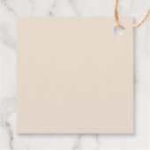 Rustic Earth Florals Dank je Bedankjes Labels (Achterkant)