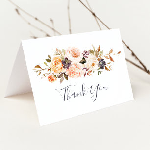 Rustic Earth Florals Hartelijk dank Bedankkaart