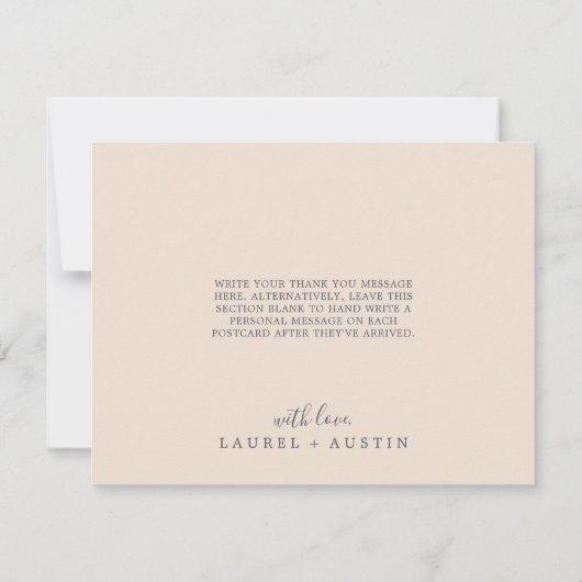 Rustic Earth Florals Hartelijk dank Bedankkaart (Achterkant)