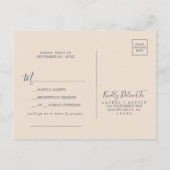 Rustic Earth Florals Song Request RSVP Briefkaart (Achterkant)