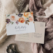 Rustic Earth Florals Song Request RSVP Briefkaart