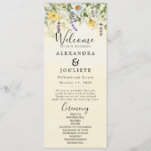 Rustic Earth Florals Wedding Programme Programmakaart (Voorkant)