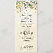 Rustic Earth Florals Wedding Programme Programmakaart (Achterkant)