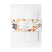 Rustic Earth Florals Wedding Uitnodigingen Wikkel (Voorkant Voorbeeld)