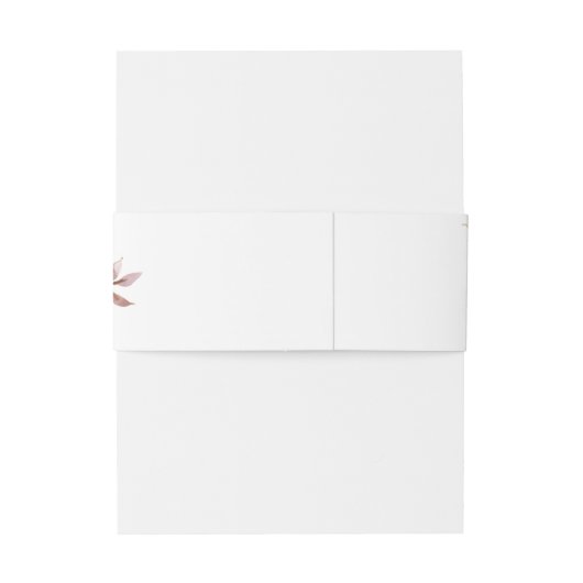 Rustic Earth Florals Wedding Uitnodigingen Wikkel (Achterkant Voorbeeld)