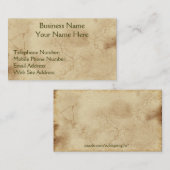 RUSTIC EARTH (Light) Bedrijfs- & profielkaarten Visitekaartje (Voorkant / Achterkant)