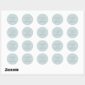 Rustic Earth | Munt Wedding Envelope-zegels Ronde Sticker (Vel)