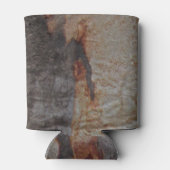 Rustic Earth Tone Tree Bark Foto buitenshuis Natuu Blikjeskoeler (Achterkant)