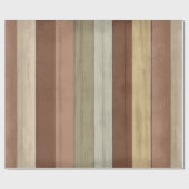 Rustic Earth Tone Wood Cadeaupapier (Vlak)