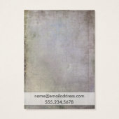 Rustic Earthtone Earring Holder Display Kaarten Visitekaartje (Achterkant)