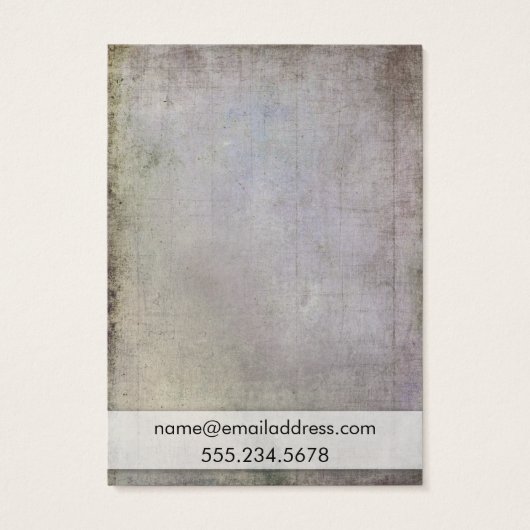 Rustic Earthtone Earring Holder Display Kaarten Visitekaartje (Achterkant)