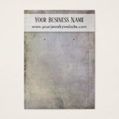 Rustic Earthtone Earring Holder Display Kaarten Visitekaartje (Voorkant)