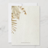 Rustic Earthy Boho Pampas Engagement Party Kaart (Achterkant)