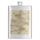 Rustic Earthy Cream Beige Leaves Flacon (Voorkant)