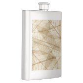 Rustic Earthy Cream Beige Leaves Flacon (Rechts)