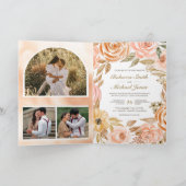 Rustic Earthy Floral Fall Autumn QR Code Wedding (Binnen)