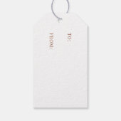 Rustic Earthy Holiday Cadeaulabel (Achterkant)