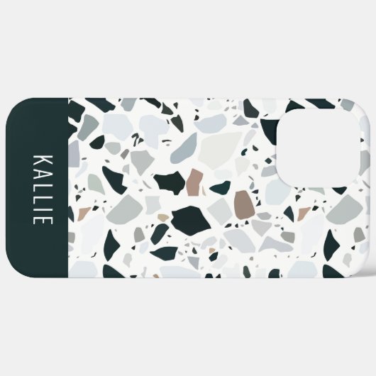 Rustic Earthy Terrazzo Stone Pattern Case-Mate iPhone Case (Achterkant (horizontaal))