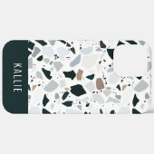 Rustic Earthy Terrazzo Stone Pattern Case-Mate iPhone Case (Achterkant / Rechts)