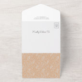 Rustic Earthy Waterverf Boho Rainbow Baby shower All In One Uitnodiging (Buitenkant)