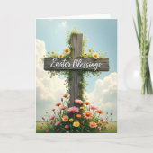 Rustic Easter Blessings Scene Card Kaart (Voorkant)