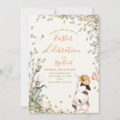 Rustic Easter Egg Hunt & Celebration Invitation Kaart (Voorkant)