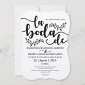 Rustic Editable Spain Inture Kaart (Voorkant)