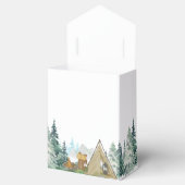 Rustic een klein Baby shower Camper Bedankdoosjes (Geopend)