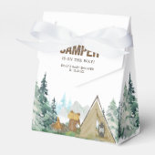 Rustic een klein Baby shower Camper Bedankdoosjes (Voorkant Zijde)