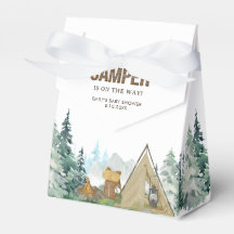 Rustic een klein Baby shower Camper