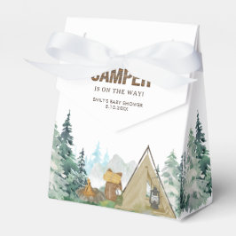 Rustic een klein Baby shower Camper Bedankdoosjes