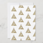 Rustic een klein Baby shower Camper Kaart (Achterkant)