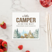 Rustic een klein Baby shower Camper Servet (Insitu)