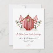 Rustic Een nieuw thuis voor de Feestdagen | Christ Feestdagenkaart (Voorkant)