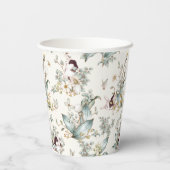 Rustic Een of andere Bunny is een Floral Girl Cott Papieren Bekers (Achterkant)