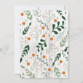 Rustic Eet, Drink en Wees Vrolijk Kerst Potluck Kaart (Achterkant)