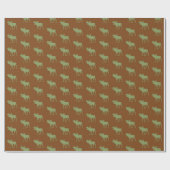 Rustic Eland Patroon Cadeaupapier (Vlak)