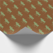 Rustic Eland Patroon Cadeaupapier (Hoek)