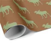 Rustic Eland Patroon Cadeaupapier (Rol Hoek)