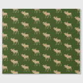 Rustic Eland Patroon Cadeaupapier (Vlak)