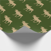 Rustic Eland Patroon Cadeaupapier (Hoek)