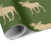 Rustic Eland Patroon Cadeaupapier (Rol Hoek)