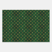 Rustic Elegance Botanical Christmas Gift Wrap Inpakpapier Vel (Voorkant 3)