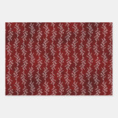 Rustic Elegance Botanical Christmas Gift Wrap Inpakpapier Vel (Voorkant)