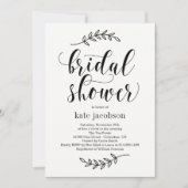 Rustic Elegance Bridal Shower Uitnodiging (Voorkant)