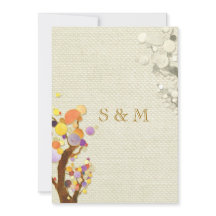 Rustic Elegance Burlap Trees Wedding