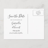 Rustic Elegance Country Barn Wedding Save the Date Aankondigingskaart (Achterkant)