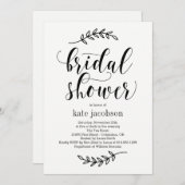 Rustic Elegance EDITABLE KLEUR Vrijgezellenfeest Kaart (Voorkant / Achterkant)